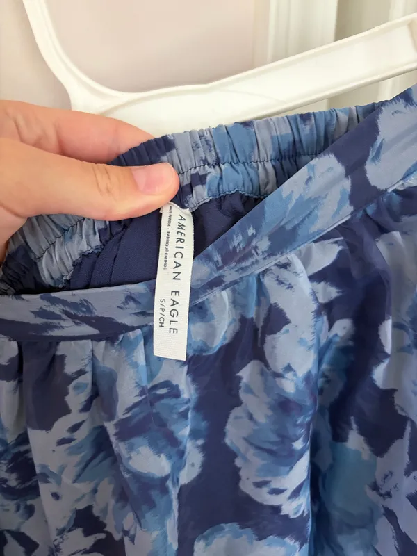 American Eagle blue floral maxi skirt - Image 2