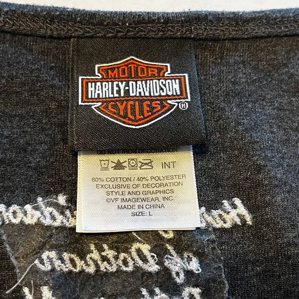 Harley-Davidson Dothan‎ Alabama grey women's tank top size Large L - Image 9