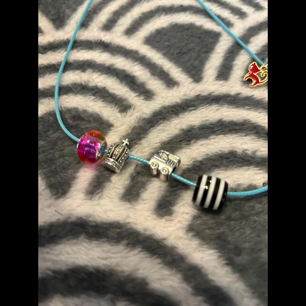Necklace charm making kit as shown custom jewlery silver tone fashion - Image 3