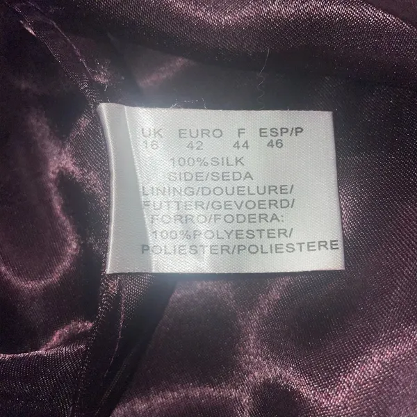 Vintage Purple Ombré Silk Maxi Dress - Image 13