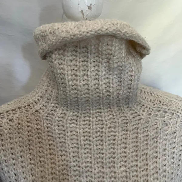 Abercrombie & Fitch Chunky Turtleneck Womens Sweater Sz XS Fisherman Coastal - Image 13