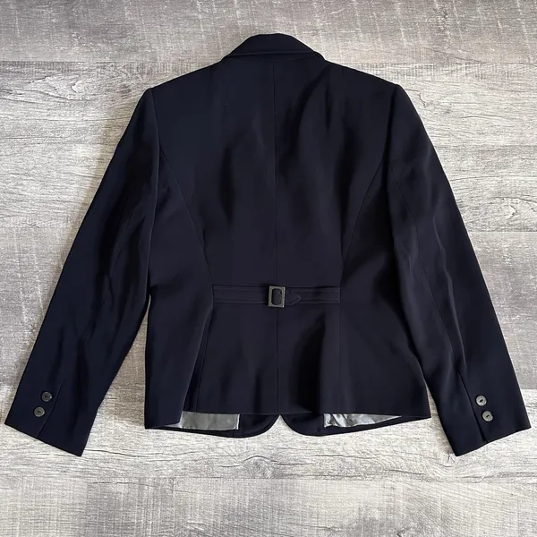 Tahari Arthur S Levine Tailored Black Blazer Suit Jacket Womens 6P Button Lined - Image 4
