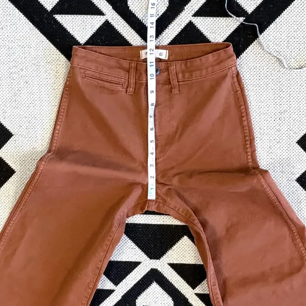 Madewell Emmett Wide Leg Cropped Pants in Burnt Sienna Size 25 - Image 5