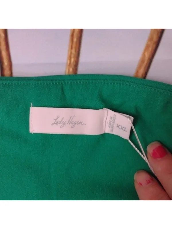 Lady hagen tropic palm wrap lush green tennis skort size XXL - Image 6