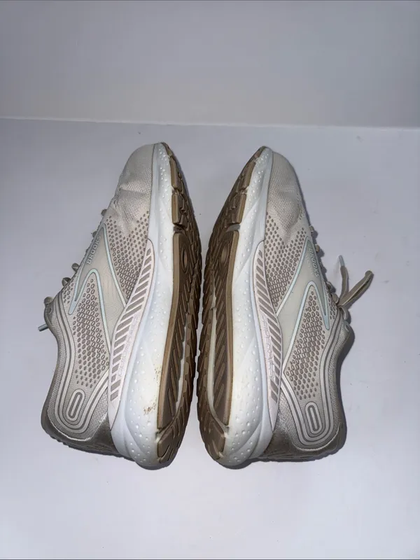 Brooks women’s Neutral Running Shoes wide D- Light Tan with Cream Accents - Image 7