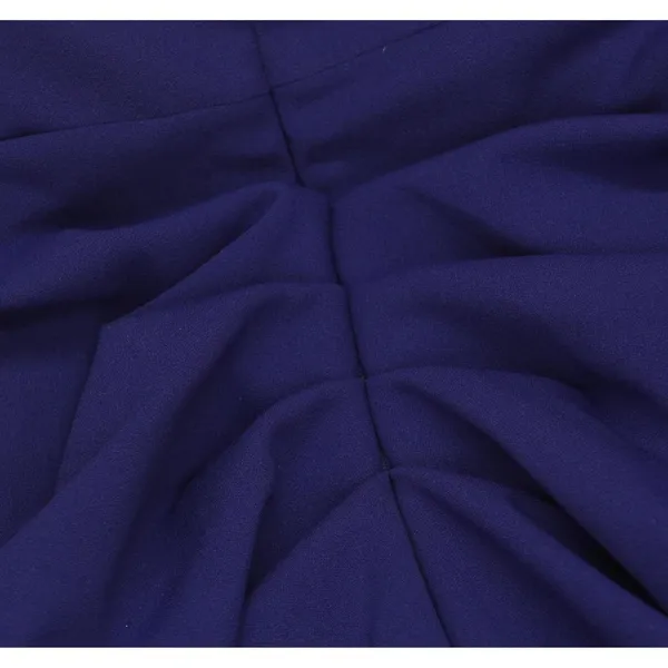 NWT Xscape Scuba Crepe V Neck Ruffled Puff Sleeve Dress Gown Marine Blue 14P - Image 13