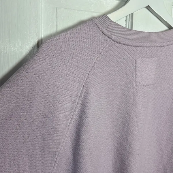 Aerie Long-sleeve Crew-neck Lavender Side Slit Oversized Sweatshirt W2260 Sz S - Image 7
