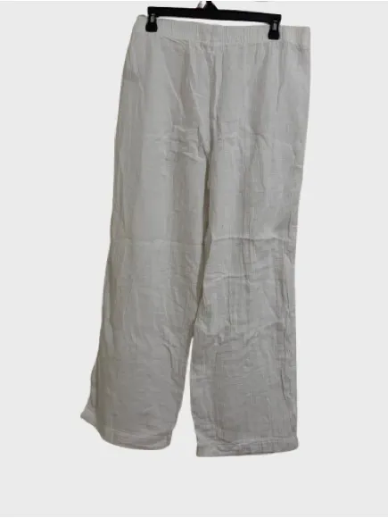 NWOT GAP White Elastic-Waist Casual Pants - Image 4