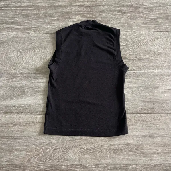 Madhappy mock neck sleeveless black top - small - Image 3