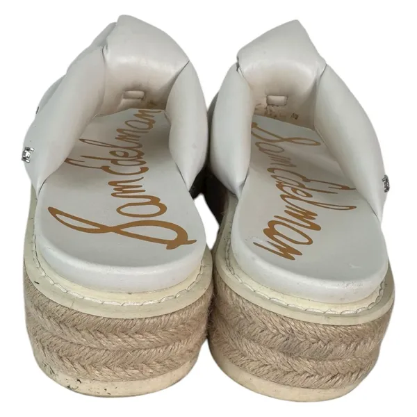 Sam Edelman White Knotted Slide Sandals 7.5 - Image 3