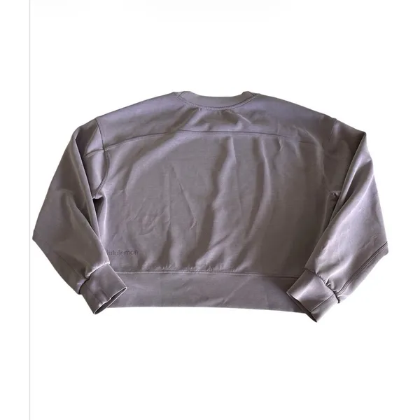 LULULEMON Softstreme Perfectly Oversized‎ Crop Sweatshirt Sz ~2 Purple Lavender - Image 7