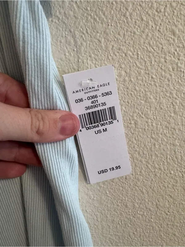 American Eagle Outfitters Light Blue Scoop Tank - Image 2