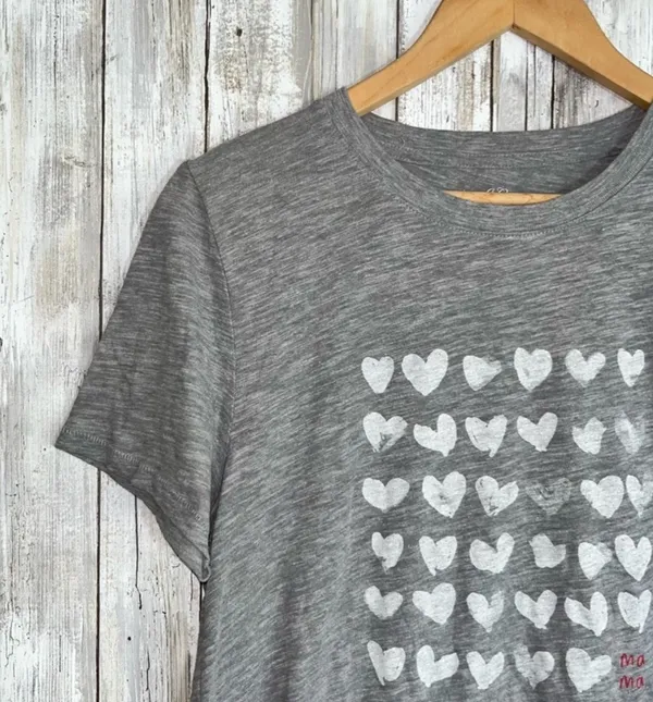 J. Crew Knit Goods Grey MaMa Tee •Medium - Image 4