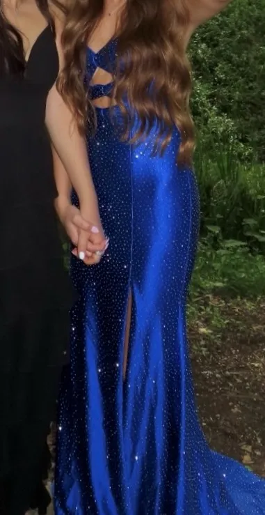Blue Prom Dress Size 0 - Image 3