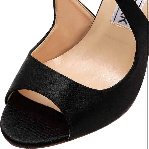 Elegant Park Black Strappy Peep Toe Heels Sz‎ 7.5 - Image 4