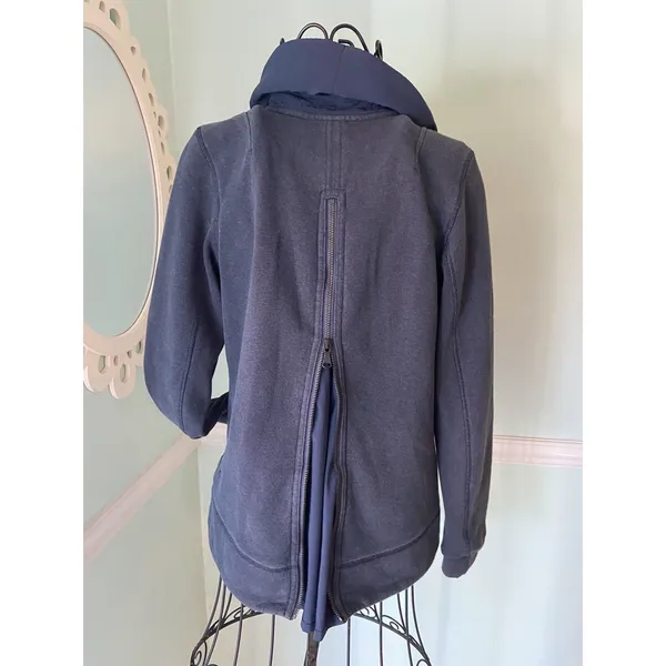 Lululemon Size‎ 6? Small Inkwell Navy Blue En Route Jacket Full Zip - Image 7