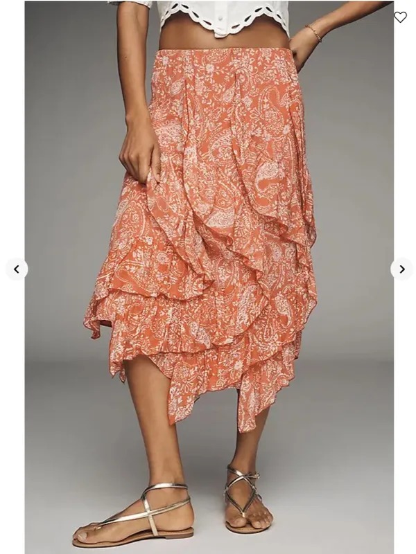 Anthropologie Ruffle Cascade Skirt - Image 2