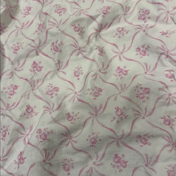 LoveShackFancy X Pottery Barn Floral Trelis Sateen Pajama Top Only - Image 4