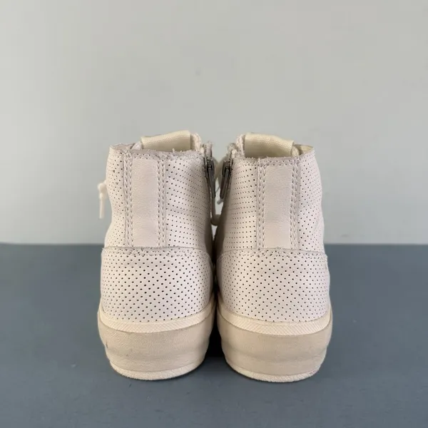 Dolce Vita Zohara White Perforated‎ Leather High Top Sneakers - Image 8