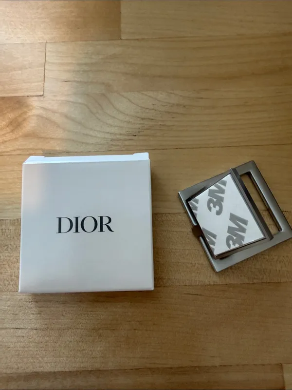 Christian Dior Homme Silver Cell Phone Ring Holder NIB Luxury Designer Tech Accessory - Image 4