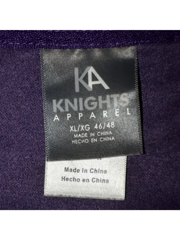 LSU Tigers Knights Apparel Unisex XL Purple 1/4 Zip Pullover Fleece NCAA - Image 8