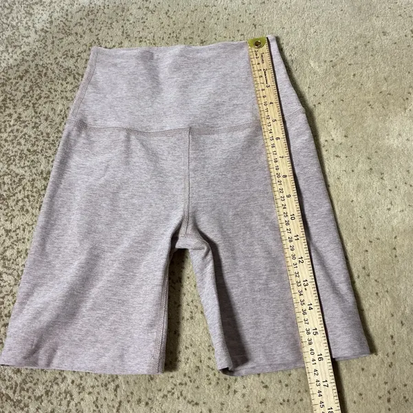 Beyond Yoga Spacedye High Waisted Biker Shorts Heathered Lavender Pink XS‎ - Image 2