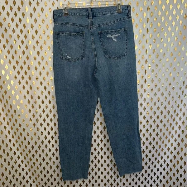 Free people we the people blossom jeans 5 button light wash raw hem size 28 - Image 3