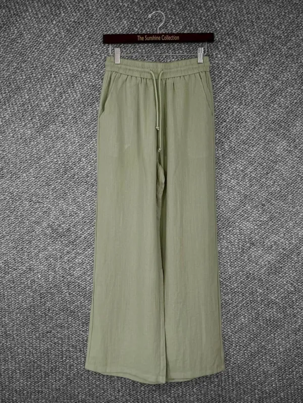 Halara Sage Linen-Feel Wide Leg Pants Size S NWT - Image 2