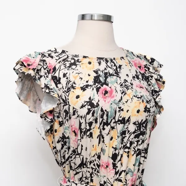 Lauren‎ Ralph Lauren. New! Knit Floral Ruffle Sleeve Dress. - Image 10