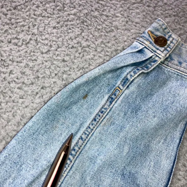 Liz Authentic Denim Jacket Women L Vintage‎ 90s Trucker Indie Grunge Utility - Image 7