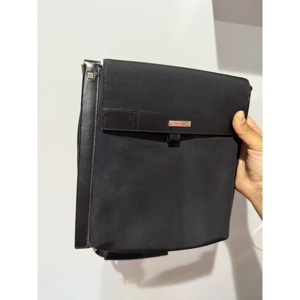 Gucci‎ Nylon Leather Shoulder Bag Black Women's Crossbody Authentic Y2K L - Image 3