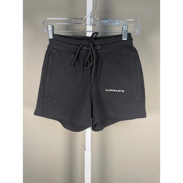 Alphalete Essential Core Shorts‎ XS Black Drawstring 3" Athleisure NWT - Image 2