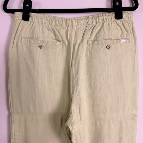 Roark Campover Pants Soft Lime Green Elastic Waist Tapered Leg Womens Medium - Image 9