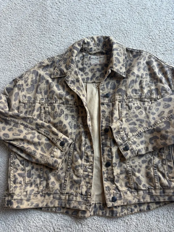 Cheetah Print Free People Jacket - Image 2