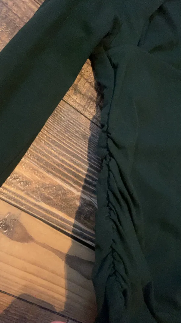 Abercrombie & Fitch Dark Green Long Sleeve Top - Image 3