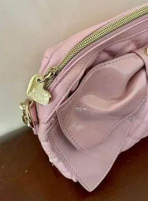 Betsey Johnson Pink Bow Crossbody Bag - Image 5