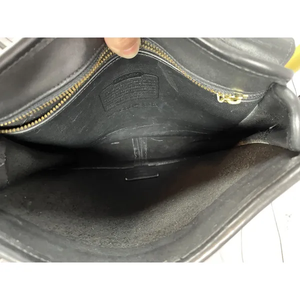 Coach Vintage Tribeca 9092 Black Leather Flap Crossbody Bag - Image 7