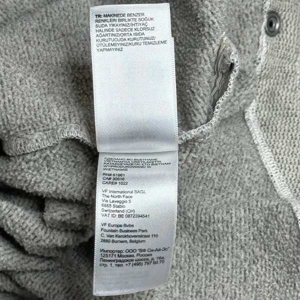 The North Face Women's L Gray Snap Neck Hooded Fleece Pullover Hoodie Gorpcore - Image 5