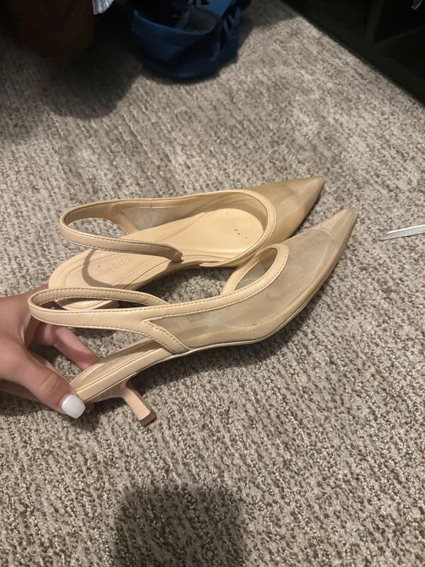Open Edit Kitten Heels Nude - Image 3
