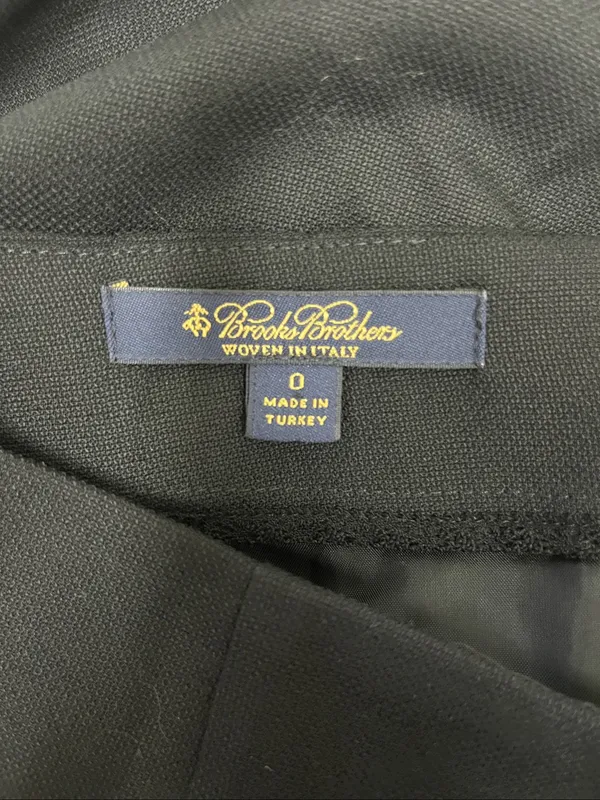 Brooks Brothers x Loro Piana Black wool Pencil Skirt size 0 - Image 2