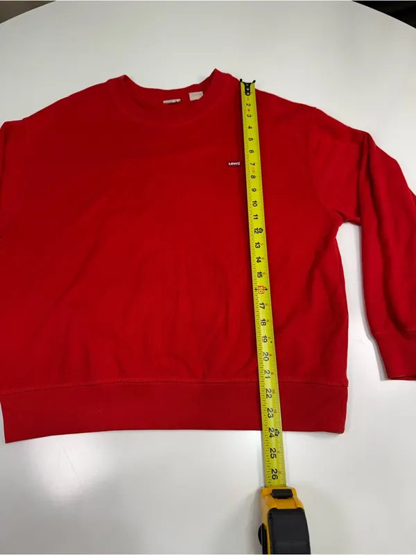 Levi's Red Crewneck Sweatshirt - Image 3