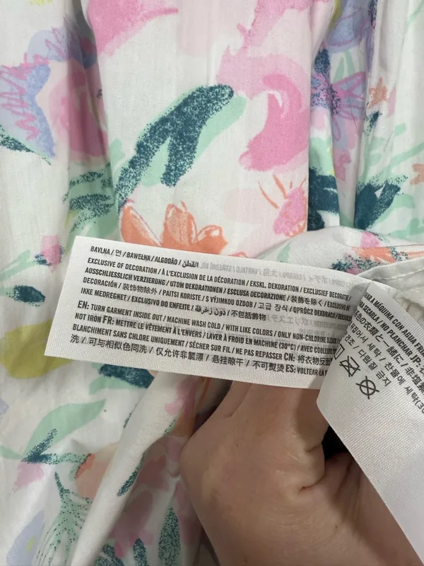 Abercrombie x The Trevor Project Floral Mini Dress Puff Strap Pride M - Image 11