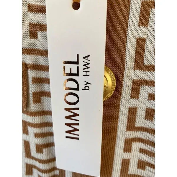 Immodel by HWA minidress size L NWT gold - Image 6