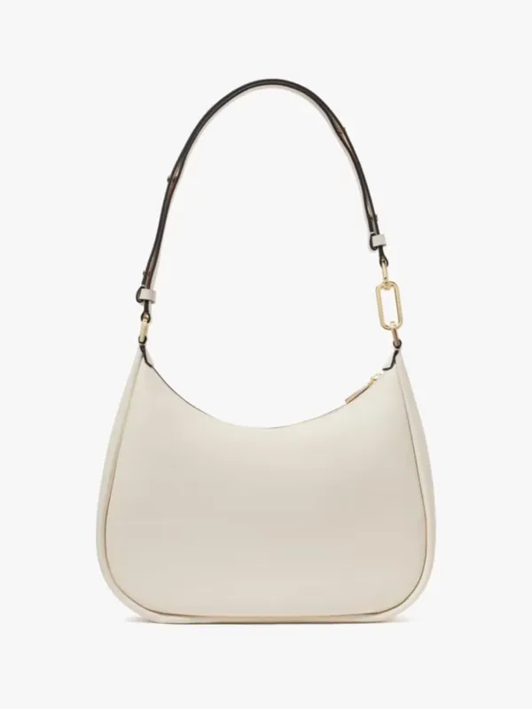 NWT Kate Spade Kayla Large Pebbled Leather Shoulder Bag Cream White Crossbody - Image 3
