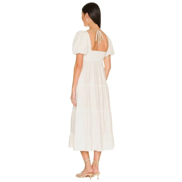 Show Me Your Mumu Odette Midi Dress in White Small Womens Long Cotton - Image 2