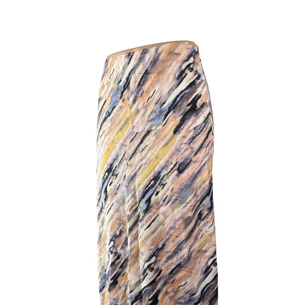 Aritzia Babaton Multicolor Abstract Striped High Waisted Midi Slip Skirt Size 2 - Image 3