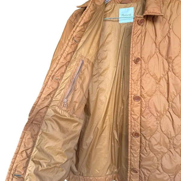 Madewell‎ Plus Airpuff Burnt Orange Shirt-Jacket Sz 1X - Image 5