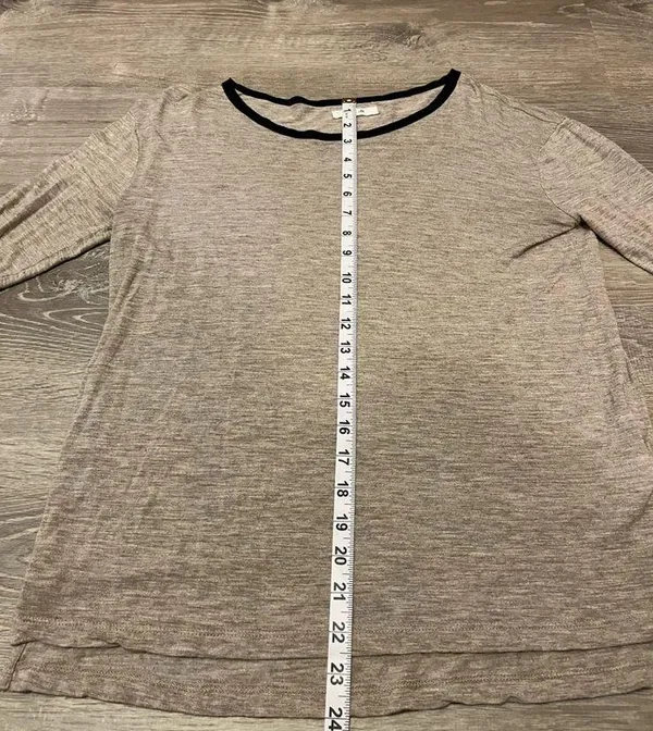 Madewell Brown And Black Long Sleeve Top Women’s Size S - Image 4