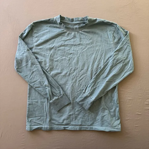 Point Long Sleeve Tee Blue Size M - Image 2