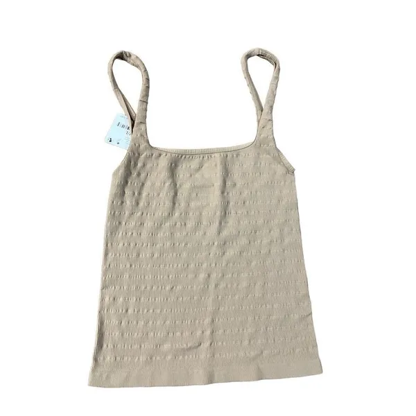 Free People‎ Intimately Free Women's Square One Seamless Cami size M/L NWT Nude - Image 5